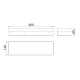 Полка для душа прямая Lemark SHELF LINE 400 мм из нерж. стали с крючками, хром (9771052)