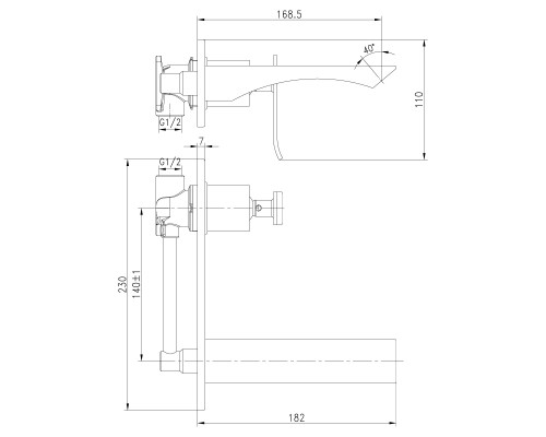 Смеситель для раковины Lemark Contest (LM5826CW)