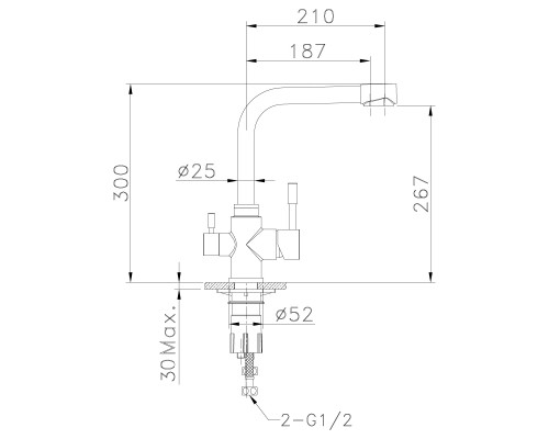 Смеситель для кухонной мойки Lemark Expert (LM5061S)