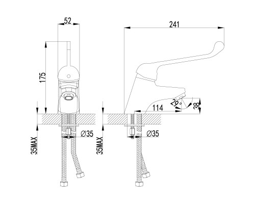 Смеситель для раковины Lemark Project (LM4606C)