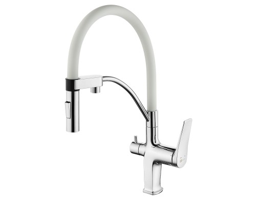 Смеситель для кухни Lemark Comfort (LM3074C-White) Смеситель для кухни Lemark Comfort (LM3074C-White)