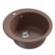 Мойкa MIXLINE ML-GM13 круглая терракотовая (307) 495мм (глуб. чаши 200) NEW (551889)