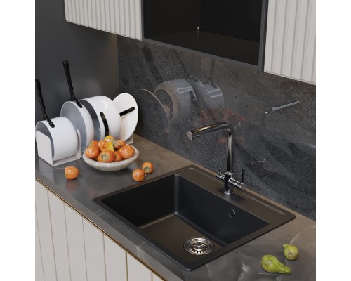 Мойка MIXLINE ML-GM15 ультра-черная (344) 560*500*180мм NEW (551922) Мойка MIXLINE ML-GM15 ультра-черная (344) 560*500*180мм NEW (551922)