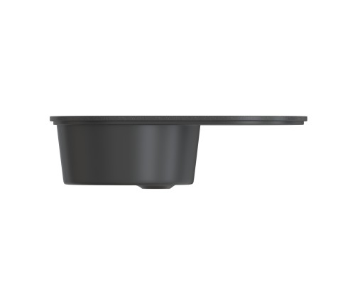 Мойка MIXLINE ML-GMS05 СТАНДАРТ овальная с крылом, черный, 735*455*170мм (551108)