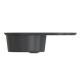 Мойка MIXLINE ML-GMS05 СТАНДАРТ овальная с крылом, черный, 735*455*170мм (551108)