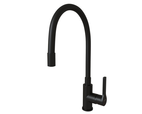 Смеситель для кухни 35k MIXLINE ML23-097 "Round Black" гибкий излив боковая ручка (553222) Смеситель для кухни 35k MIXLINE ML23-097 "Round Black" гибкий излив боковая ручка (553222)