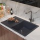 Мойка MIXLINE ML-GM31 с крылом антрацит (343) 770*500*190мм NEW (552196)