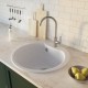 Мойкa MIXLINE ML-GM12 круглая  ультра-белая (341) 480мм (глуб. чаши 210) NEW (551838)