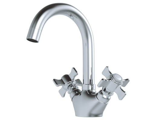 Смеситель для раковины 1/2 кер. MIXLINE ML30-042 "Classic" высокий излив (550777) Смеситель для раковины 1/2 кер. MIXLINE ML30-042 "Classic" высокий излив (550777)