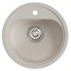 Мойка MIXLINE ML-GM10 КРУГЛАЯ, БЕЛАЯ (331), 440ММ (ГЛУБ. ЧАШИ 180) (551813)