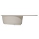 Мойка MIXLINE ML-GM16 овальная с крылом  белая (331) 730*460*180мм NEW (551930)