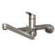 Смеситель для ванны и раковины 35k MIXLINE MLSS32-02 "Stainless" нерж. (552271)