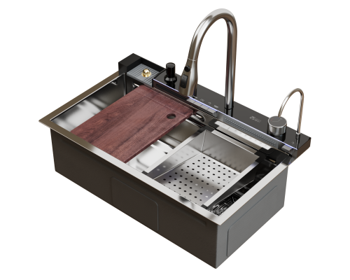 Мойка настол.монтаж MIXLINE PRO 75х46 (сатин) сиф+доз+смес+кол+д/р+о/с (554163) Мойка настол.монтаж MIXLINE PRO 75х46 (сатин) сиф+доз+смес+кол+д/р+о/с (554163)
