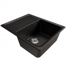 Мойка MIXLINE ML-GM26 с крылом, черная (308), 470*580*190мм NEW (552076)
