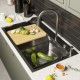 Кухонная мойка 78х50 лев. вып 3 1/2 MIXLINE PRO 20см с сифоном бронза (552921)