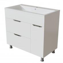 Тумба для ванной MIXLINE "ЭТЬЕН-90" с бельевой корзиной  под ум.Нелли-90 (553916)