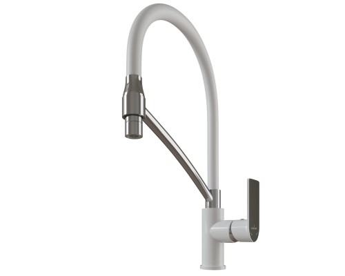 Смеситель для кухни 35k MIXLINE ML33-108 "City White" гибкий излив боковая ручка (553223) Смеситель для кухни 35k MIXLINE ML33-108 "City White" гибкий излив боковая ручка (553223)