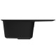 Мойка MIXLINE ML-GM26 с крылом  ультра-черная (344) 580*470*190мм NEW (552087)