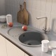 Мойка MIXLINE ML-GM16 овальная с крылом  темно-серая (309) 730*460*180мм NEW (551927)