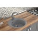 Мойкa MIXLINE ML-GMS02 СТАНДАРТ круглая, темно-серый, 505мм (глуб. чаши 165) (551092)