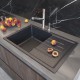 Мойка MIXLINE ML-GM19 с крылом  черная (308) 750*500*200мм NEW (551982)