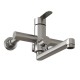 Душевая система MIXLINE MLSS32-06 "Stainless" (смеситель 35К с изл+лейка 3поз.+душ.шланг+тропич.душ.) нерж. (553215)