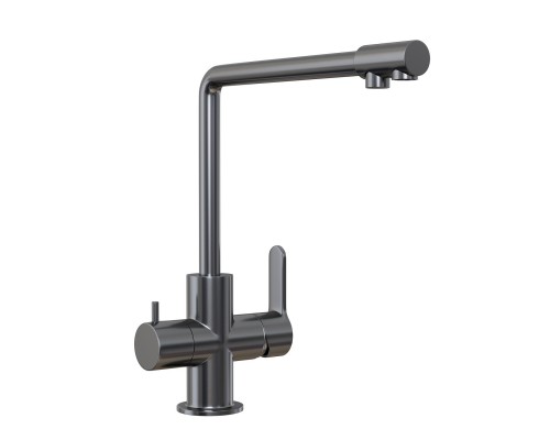 Смеситель для кухни 35k MIXLINE MLSS-03201 серый подкл.к фильтру (543620)