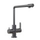 Смеситель для кухни 35k MIXLINE MLSS-03201 серый подкл.к фильтру (543620)