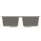 Мойка MIXLINE ML-GM23 двухчашевая серая (310) 770*500*190мм NEW (552039)