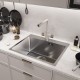 Кухонная мойка 53х43  вып 3 1/2  MIXLINE PRO 22см с сифоном сатин НАНО (552934)