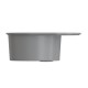 Мойка MIXLINE ML-GMS08 СТАНДАРТ овальная с крылом, темно-серый, 570*460*170мм (551120)