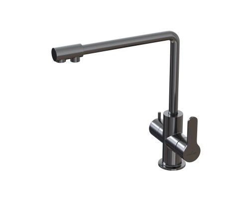 Смеситель для кухни 35k MIXLINE MLSS-03201 серый подкл.к фильтру (543620)