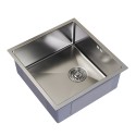 Мойка подст.монтаж 45х42 (3,0) вып 3 1/2  MIXLINE PRO 20см с сифоном (сатин) (548564)