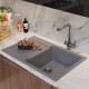 Мойка MIXLINE ML-GM31 с крылом темно-серая (309) 770*500*190мм NEW (552190)