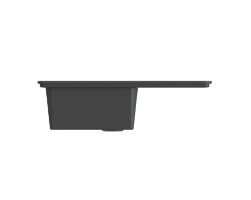 Мойка MIXLINE ML-GMS07 СТАНДАРТ с крылом, черный, 750*495*190мм (551115)