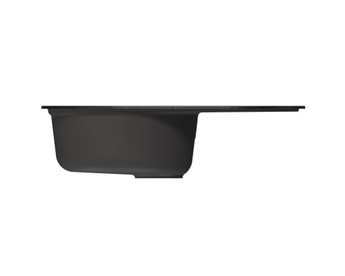 Мойка MIXLINE ML-GM16 овальная с крылом, черная 730*460*180мм (551926) Мойка MIXLINE ML-GM16 овальная с крылом, черная 730*460*180мм (551926)