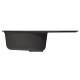 Мойка MIXLINE ML-GM16 овальная с крылом, черная 730*460*180мм (551926)