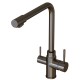 Смеситель для кухни 35k MIXLINE MLSS-0320BL подкл.к фильтру, ЧЕРНЫЙ ГРАФИТ (553820)