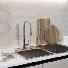 Излив для смесителя кухня MIXLINE гибкий серый для MLSS36-09 (553240)