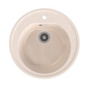 Мойкa MIXLINE ML-GMS02 СТАНДАРТ круглая, бежевый, 505мм (глуб. чаши 165) (551088)