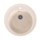 Мойкa MIXLINE ML-GMS02 СТАНДАРТ круглая, бежевый, 505мм (глуб. чаши 165) (551088)