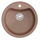 Мойкa MIXLINE ML-GM09 круглая терракотовая (307) 510 мм (глуб. чаши 190) NEW (551794)