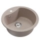 Мойкa MIXLINE ML-GM09 круглая песочная (302) 510 мм (глуб. чаши 190) NEW (551793)