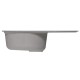 Мойка MIXLINE ML-GM16 овальная с крылом  темно-серая (309) 730*460*180мм NEW (551927)