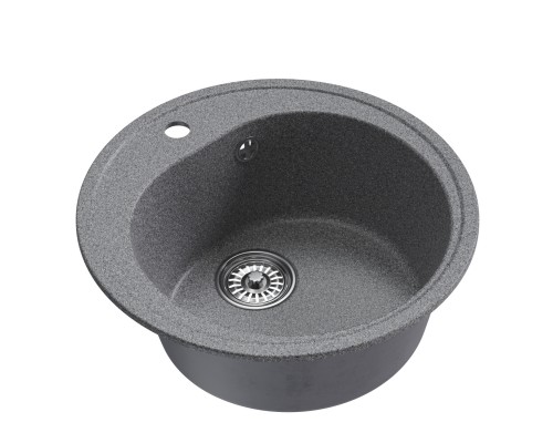 Мойкa MIXLINE ML-GM11 круглая, темно-серая (309), 500мм (глуб. чаши 180) (551822) Мойкa MIXLINE ML-GM11 круглая, темно-серая (309), 500мм (глуб. чаши 180) (551822)