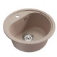 Мойкa MIXLINE ML-GM10 круглая песочная (302) 440мм (глуб. чаши 180) NEW (551807)