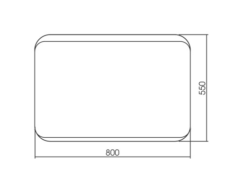 Зеркало MIXLINE "Алькон" 550*800 гор/верт крепеж (548526)