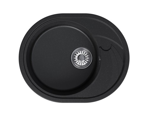 Мойка MIXLINE ML-GM17 овальная с крылом, ультра-черная, 580*470*180мм NEW (551946) Мойка MIXLINE ML-GM17 овальная с крылом, ультра-черная, 580*470*180мм NEW (551946)