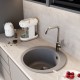 Мойкa MIXLINE ML-GM13 круглая графит (342) 495мм (глуб. чаши 200) NEW (551896)