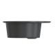Мойкa MIXLINE ML-GMS02 СТАНДАРТ круглая, черный, 505мм (глуб. чаши 165) (551094)